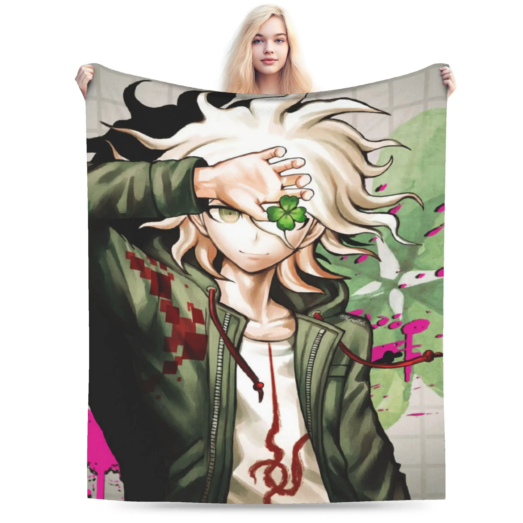 Nagito Komaeda The Ultimate Blankets Soft Flannel Comfortable Gift  Throw Blankets Quilt