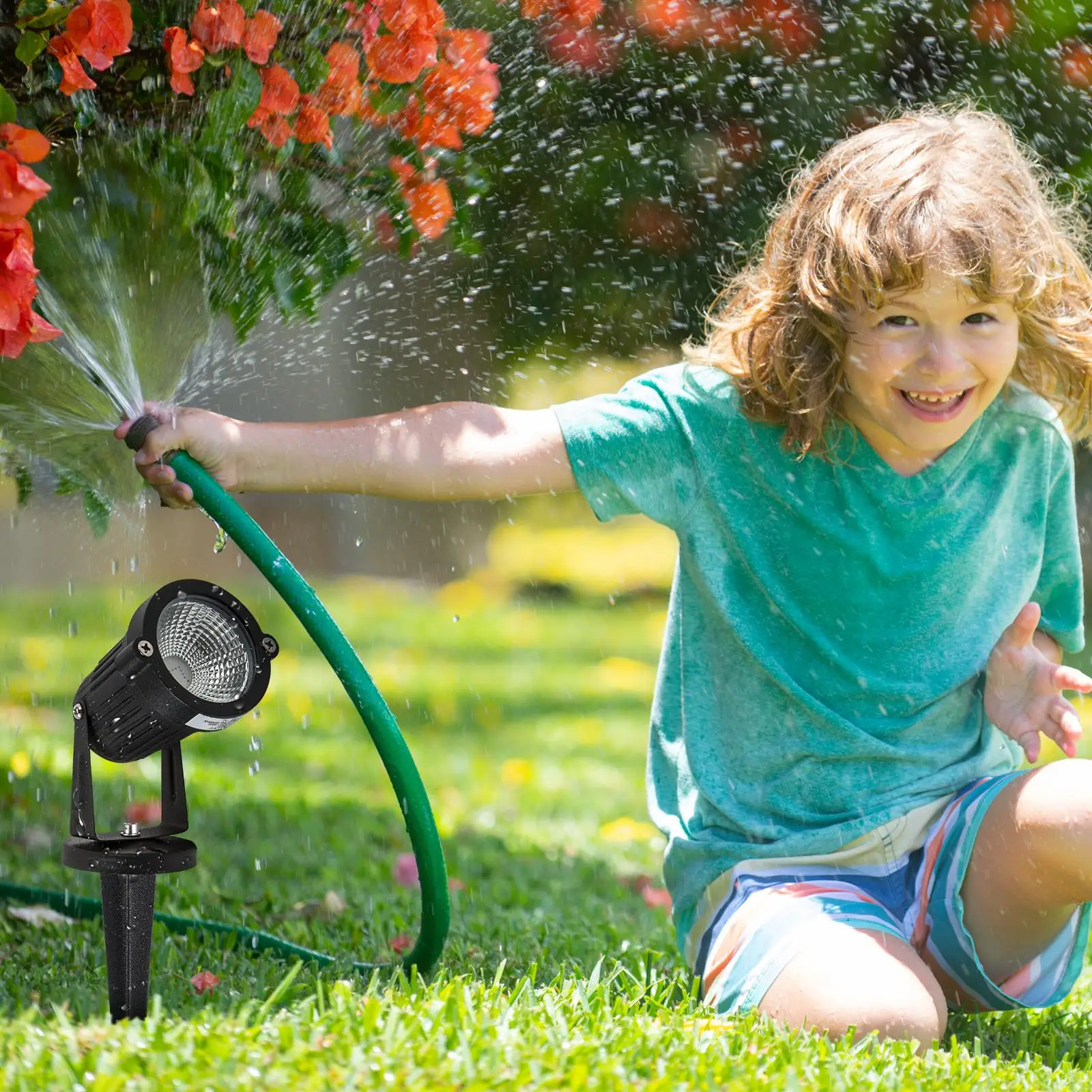 8 قطعة الشمسية الأرض التوصيل ضوء سبايك في الهواء الطلق استبدال حصص لأضواء الحديقة الألومنيوم المسامير الأضواء أجزاء للمناظر الطبيعية #5