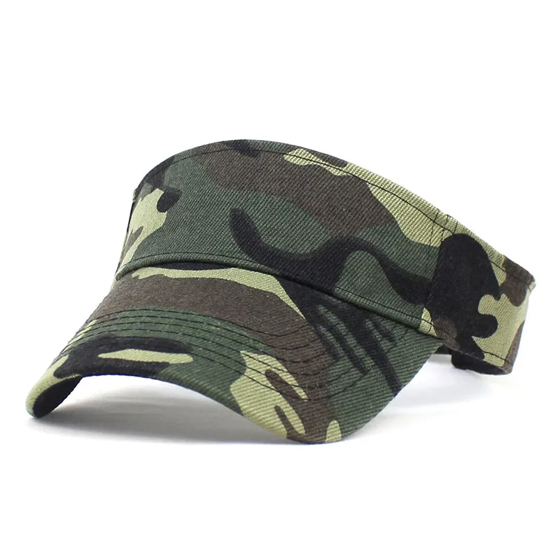 Polyester Camouflage Visors Adjustable Sun Protection Cap For Men and Women 03