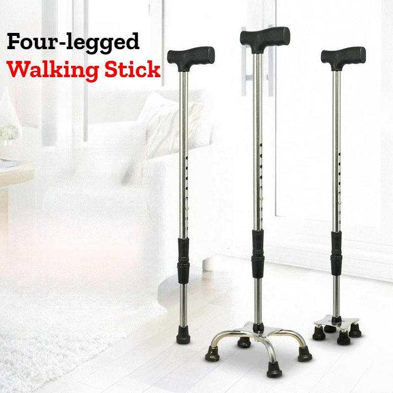 bastone-da-passeggio-a-quattro-gambe-in-acciaio-inossidabile-leggero-regolabile-antiscivolo-stabile-ed-ergonomico-ausilio-durevole-per-la-riabilitazione