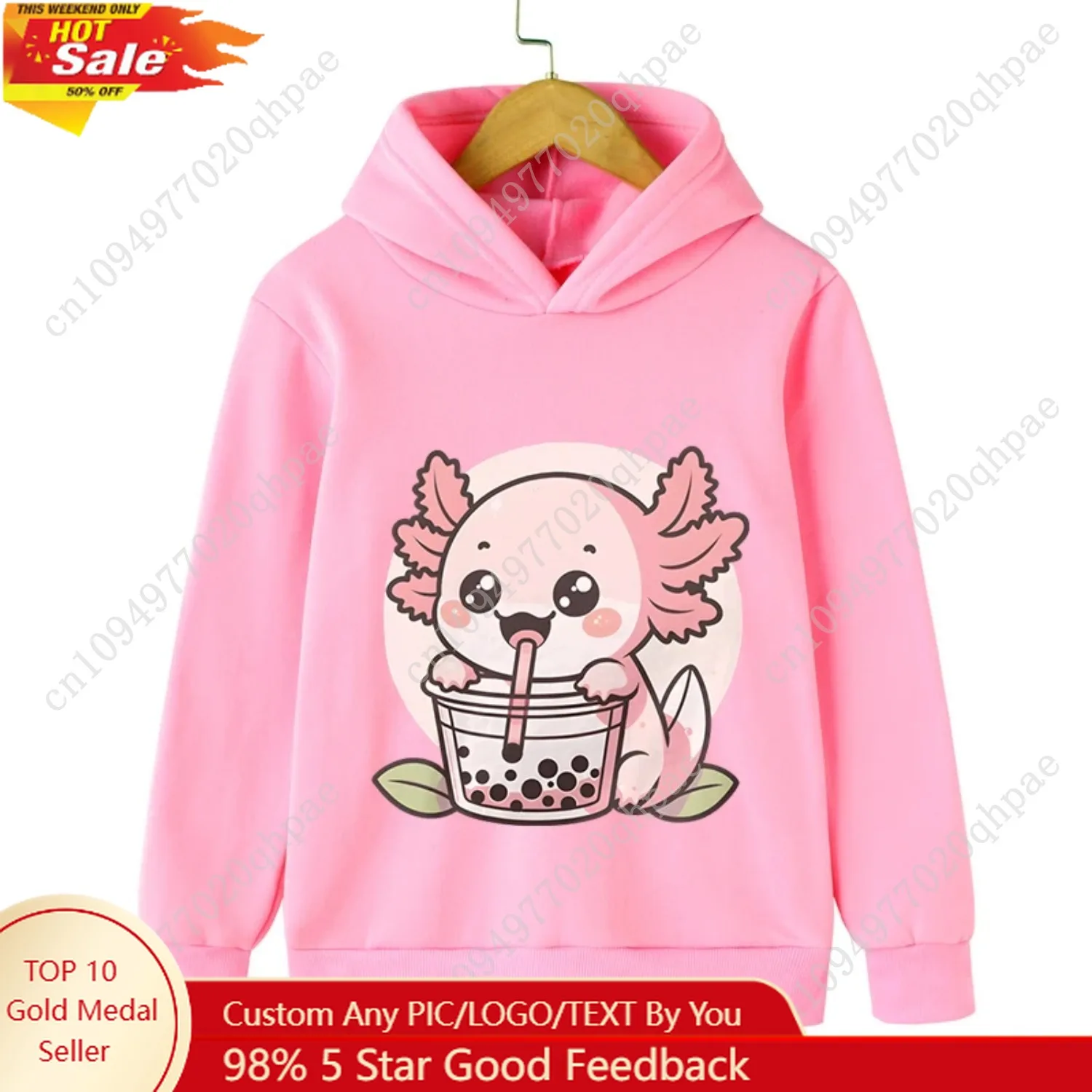 

Children Hoodie Axolotl Bobo Tea Sweatshirt Kids Cartoon Animal Milk Tea Tracksuits Long Sleeve Lovely Style Boy Girl Sudaderas