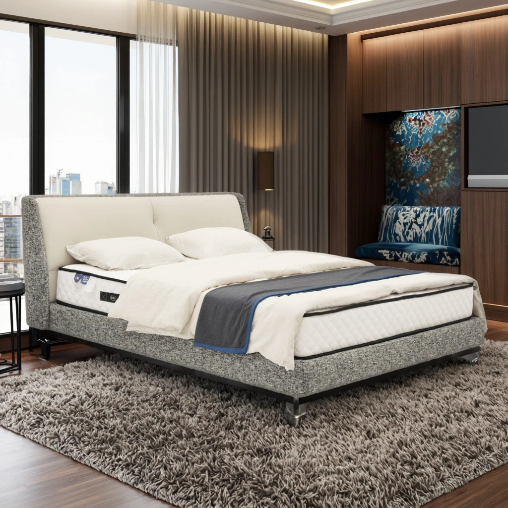 

Оптовая продажа, роскошный современный комплект мебели для спальни, двойной королевский размер, тафтинговый деревянный каркас, кровать для хранения, королева, МДФ, деревянный, полный для дома