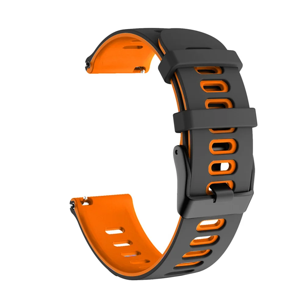 20mm 22mm bracelet For Xiaomi Huami Amazfit Bip 5 GTR 4 3 Pro 2 2e GTS Silicone Strap For Mi Watch S3/S1 Pro Active color 2 band