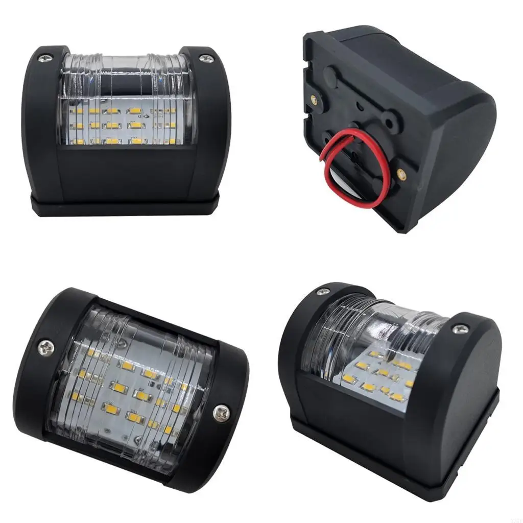 white-marine-navigation-light-with-led-source-and-clear-ribbed-lens-includes-1-light-for-dedicated-nighttime-vessel-x37f