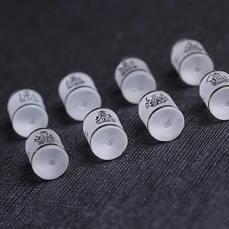 White Crystal Gilding Eight Patronus Loose Barrel Beads