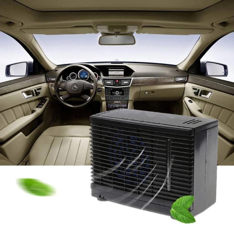 

124B Adjustable 12V Car Air Conditioner Cooler Cooling Fan Water Ice Evaporative
