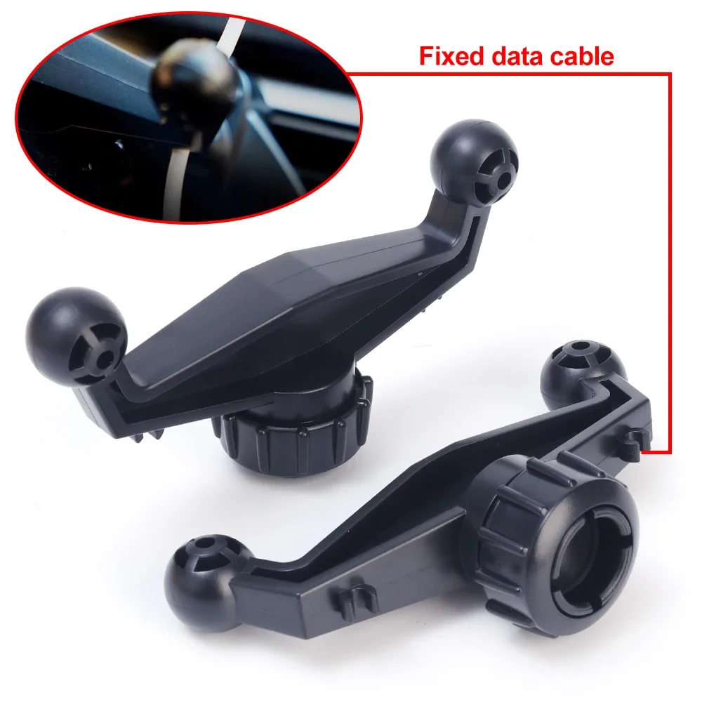 Universal Dual Ball Head Car Holder Accessories 360° Rotation Mount Mobile Phone Navigation Bracket For Auto Center Console