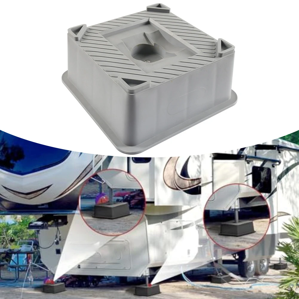 

Heavy Duty RV Leveling Pads 3000KG RV Jack Leveling Blocks Balance Pads 25*25cm PP Leveling Block Repair Tool Car Accessories