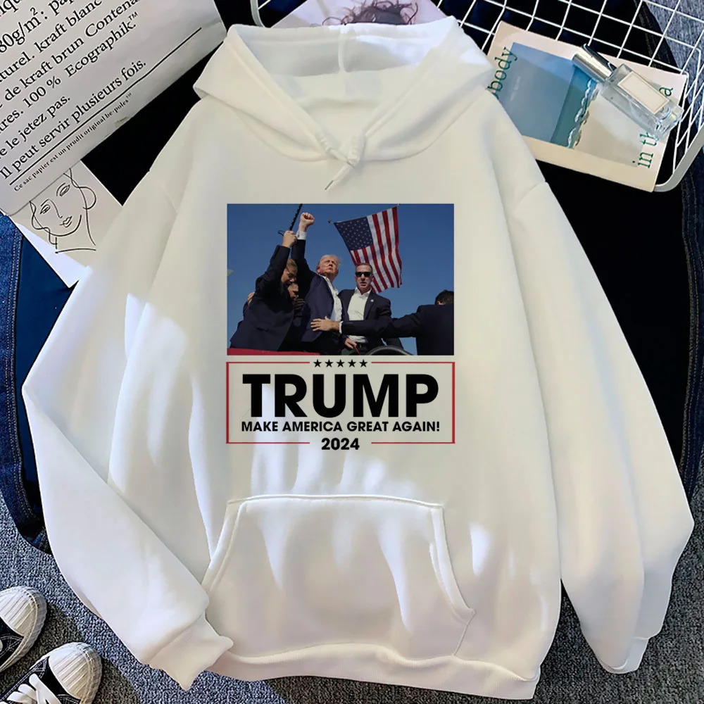 Donald Trump hoodie youthful harajuku soft fabric pattern trendy female tracksuits soft fabric graphic