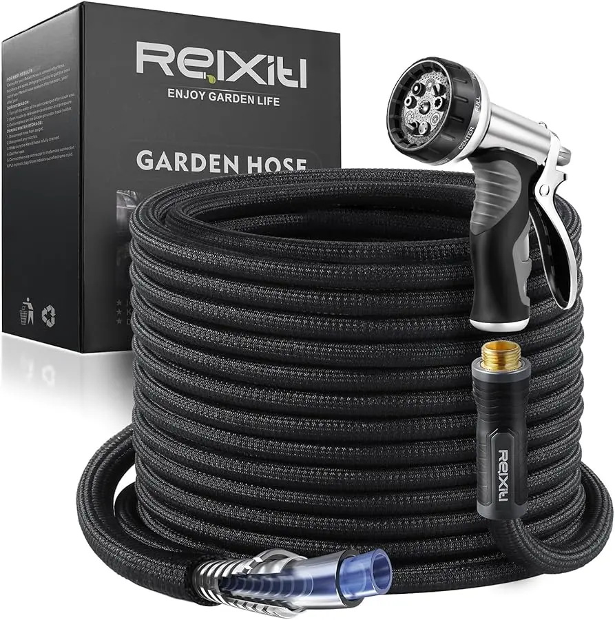 

Garden Hose, Flexible Water Hose, Ultra Lightweight Non-Expanding hose with 10 Function Sprayer, Leak proof, Pressure Resistant