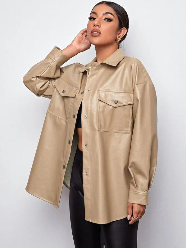 

Свободная женская верхняя одежда Long Sve Motorcycle Sle irt Jaet Commute Sle из полиэстера, женская верхняя одежда Faion ort