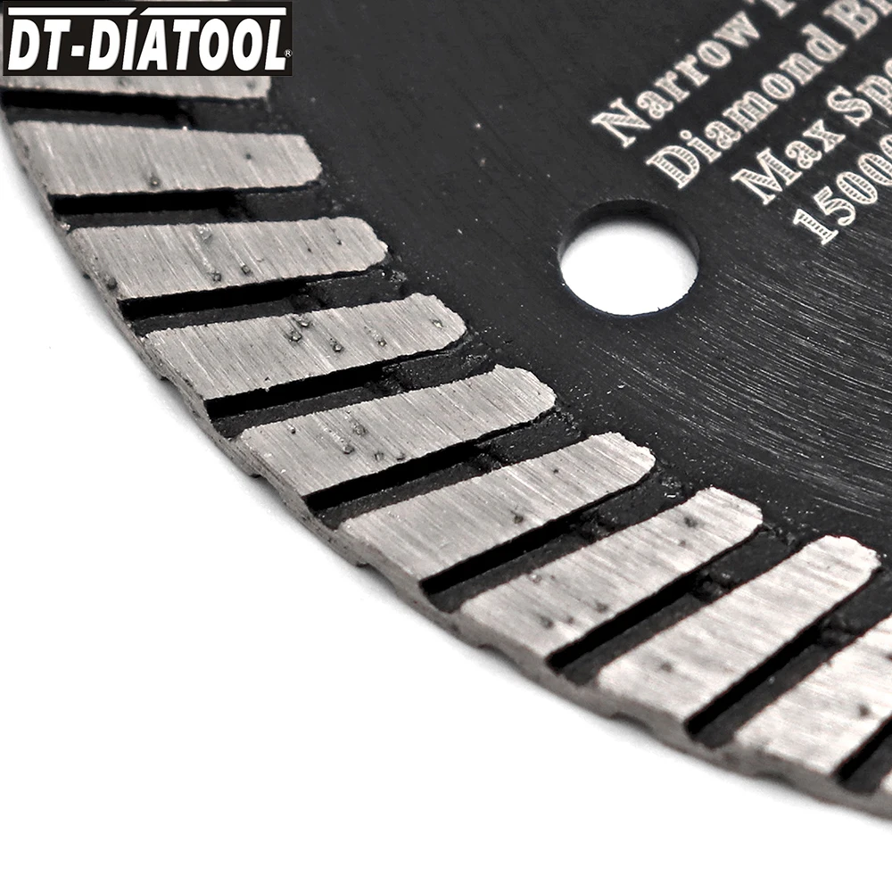 DT-DIATOOL قرص قطع الماس مع فتحات متعددة 1/2 قطعة 7 بوصة/180 مللي متر شفرة منشار الماس لقطع البناء والرخام والخرسانة والجرانيت