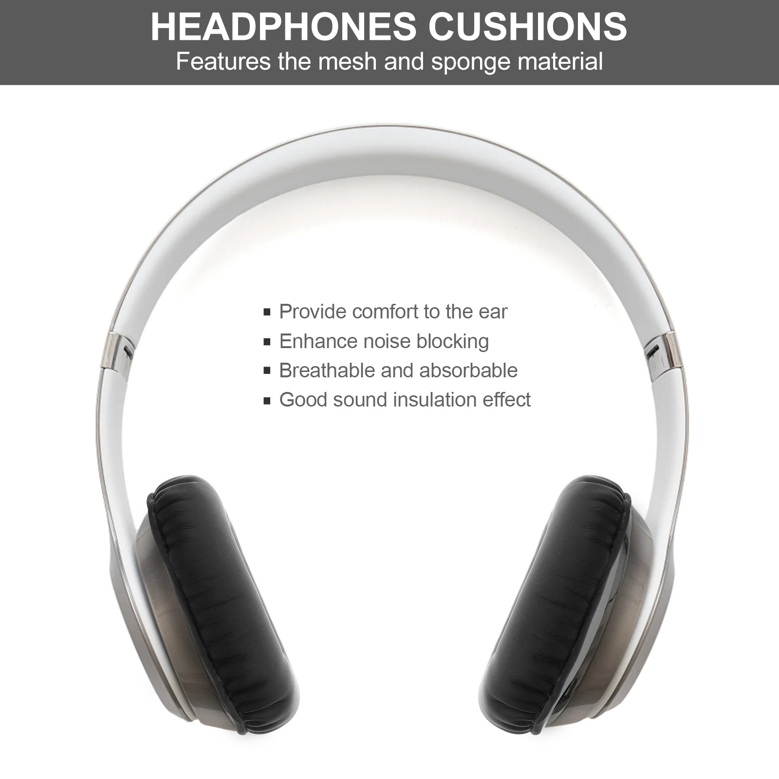 

2Pcs Ear Pad Cushion Replacement Soft Protein Memory Foam Comfortable Compatible for G35 G930 G430 Headphones