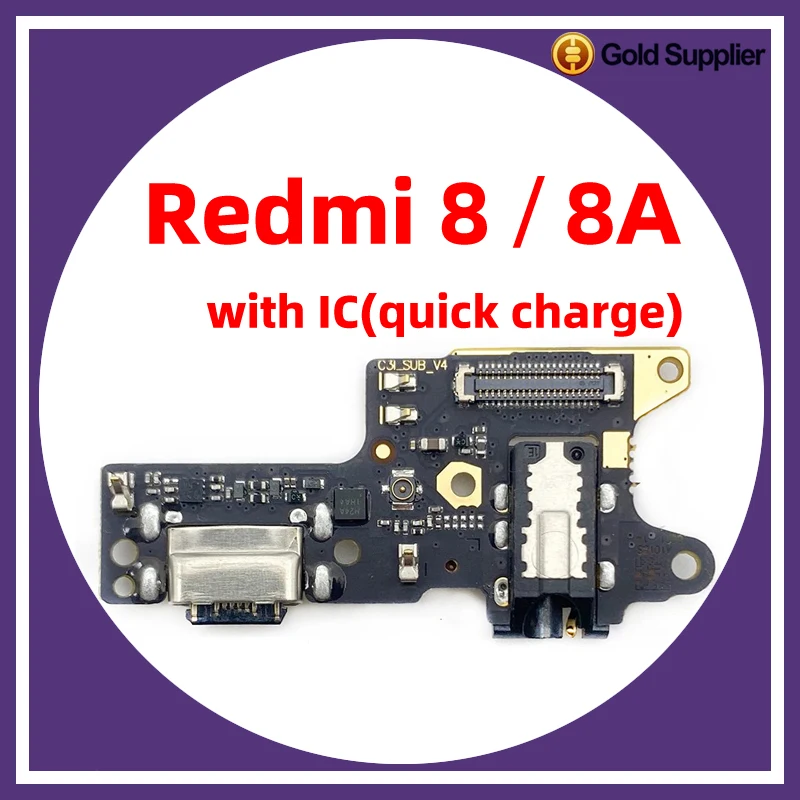 

Для xiaomi Redmi 8 8A док-разъем USB зарядное устройство порт зарядного устройства гибкий кабель платы Замена