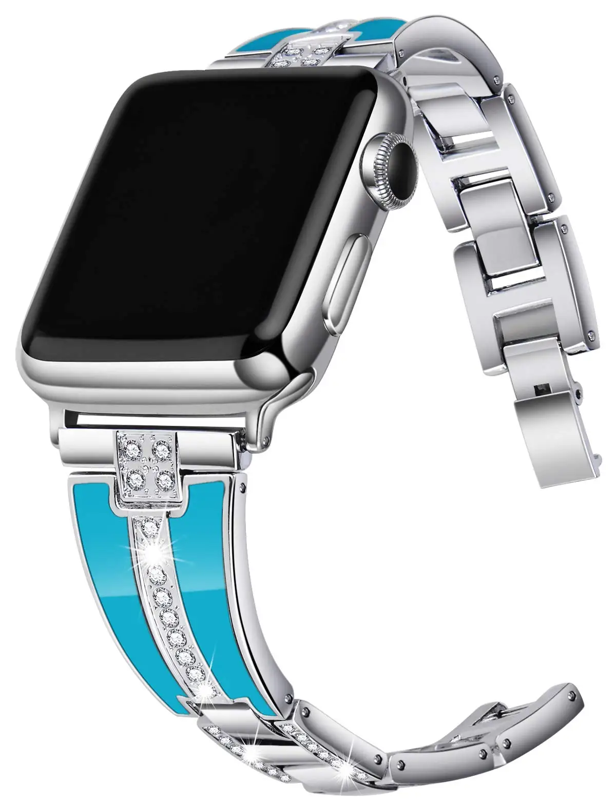 Metal+Diamond strap for Apple watch Ultra 8 7 6 5 4 SE 49mm 45mm 41mm 44mm 40mm woman bracelet for iwatch3 38mm 42mm metal strap