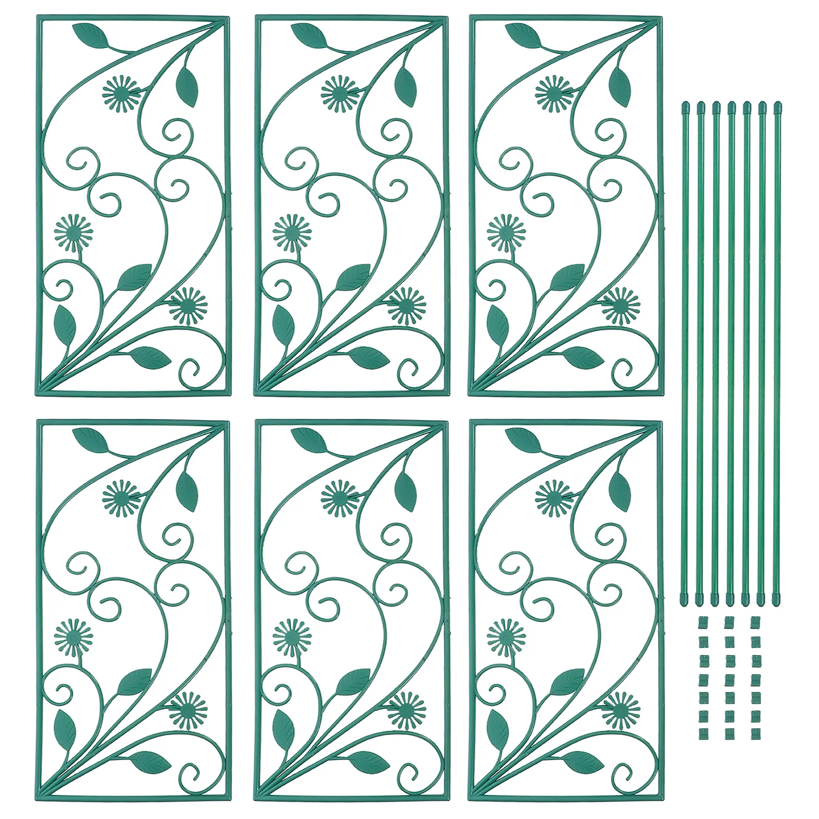 

6pcs Plant Climbing Frame Decorative Trellis For Garden Indoor Outdoor Support Rack Climbing Plants Holder Garden Supplies
