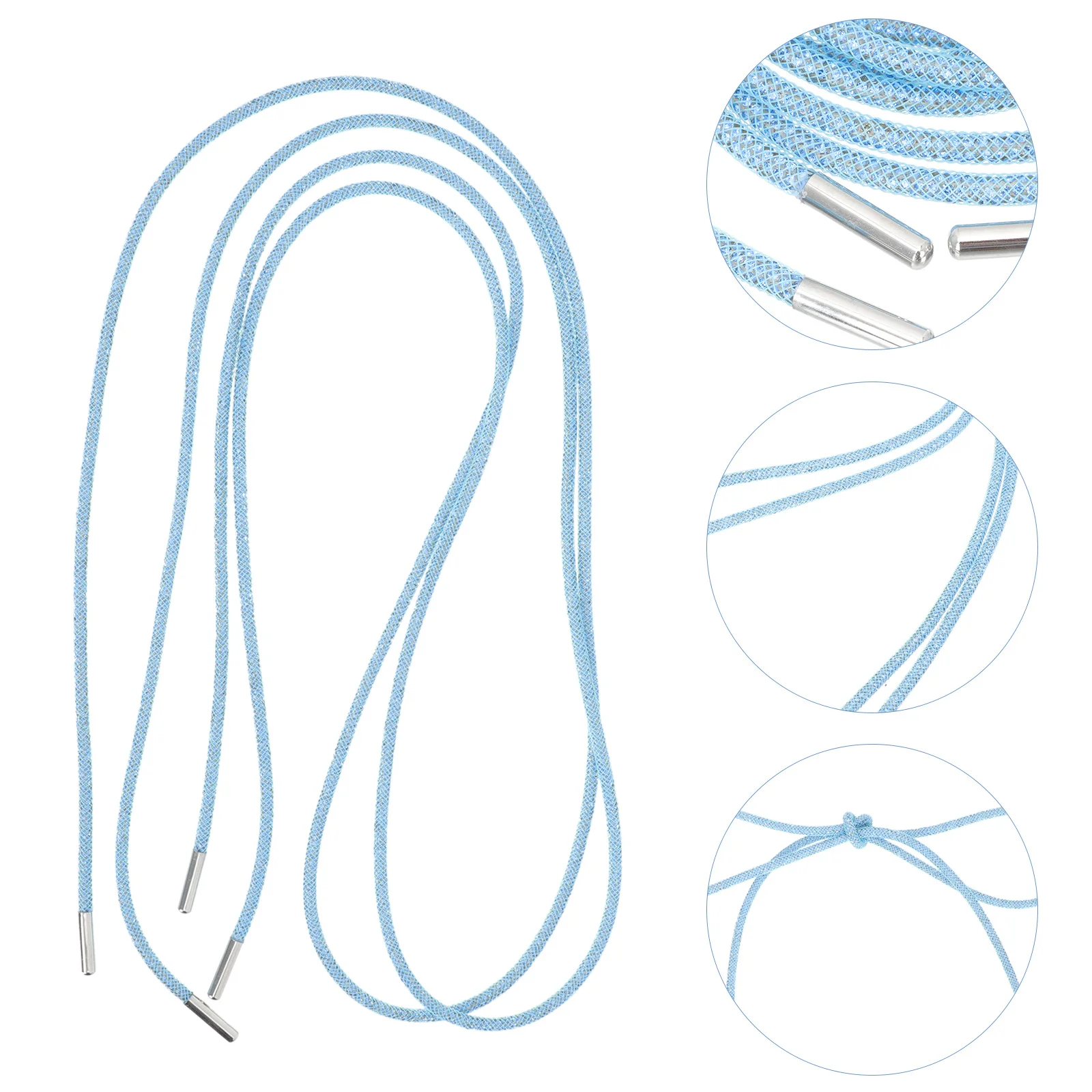 زوج واحد من رباط الحذاء اللامع الكريستالي للأحذية اللامعة المستديرة المزخرفة الفريدة والرائعة والممتازة وسريعة الاستخدام #6