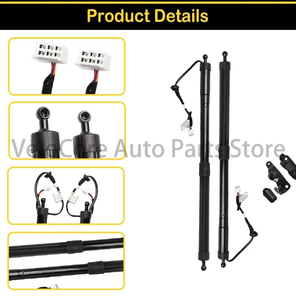 Electric Tailgate Gas Strut with Ear Tabs for Toyota Highlander Quiet Lift Precision-Matched 68910-09130 68910-09120