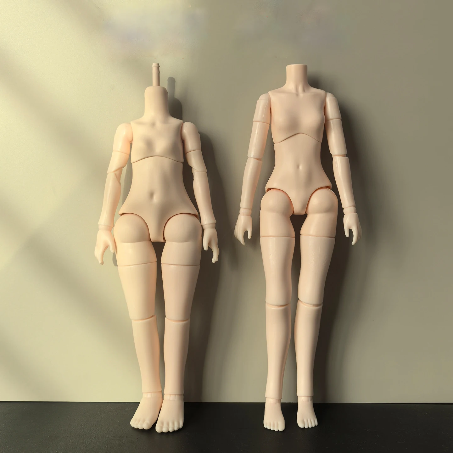 New 25cm/28cm Heigh Joint Body 1/6 Solid Body Doll Accessories Removable Neck Clip Joints Movable Female Body Girl Dress Up Toy