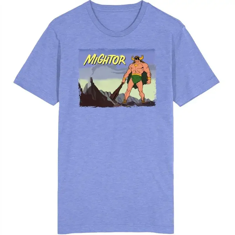 Camiseta de desenho animado Mightor dos anos 60