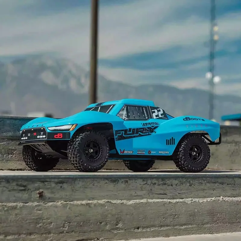 ARRMA FURY MEGA Fury 2WD 1/10 Szczotkowy Samochód RC Symulacja Zdalnego Sterowania Elektryczny Terenowy Model Krótkościeniowy Pojazd Prezent