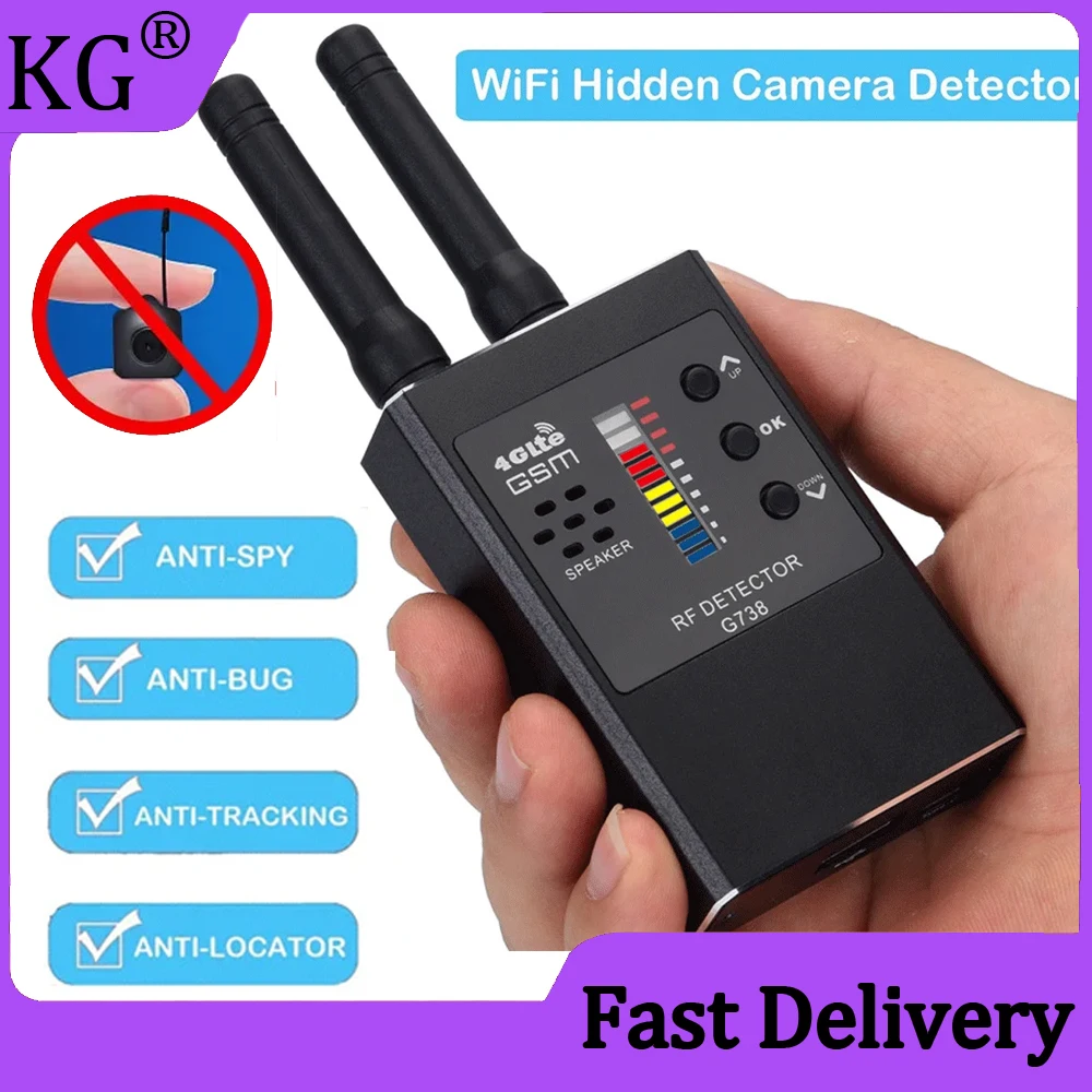 Hidden Spy Camera Detector GPS Tracker Wifi Signal Finder Professional GSM Audio Bug RF Spy Gadgets Detector spying devices