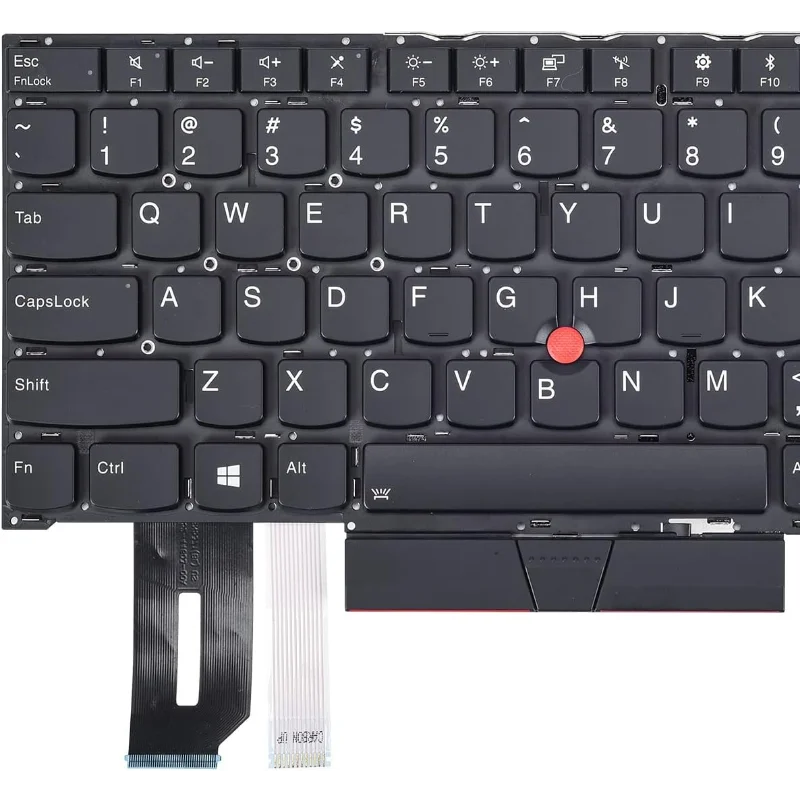 Imagem -02 - Teclado Retroiluminado dos Eua para Lenovo Layout dos Eua Thinkpad T490s T495 T495s T14s T14s Gen p1 Gen x1 Extreme