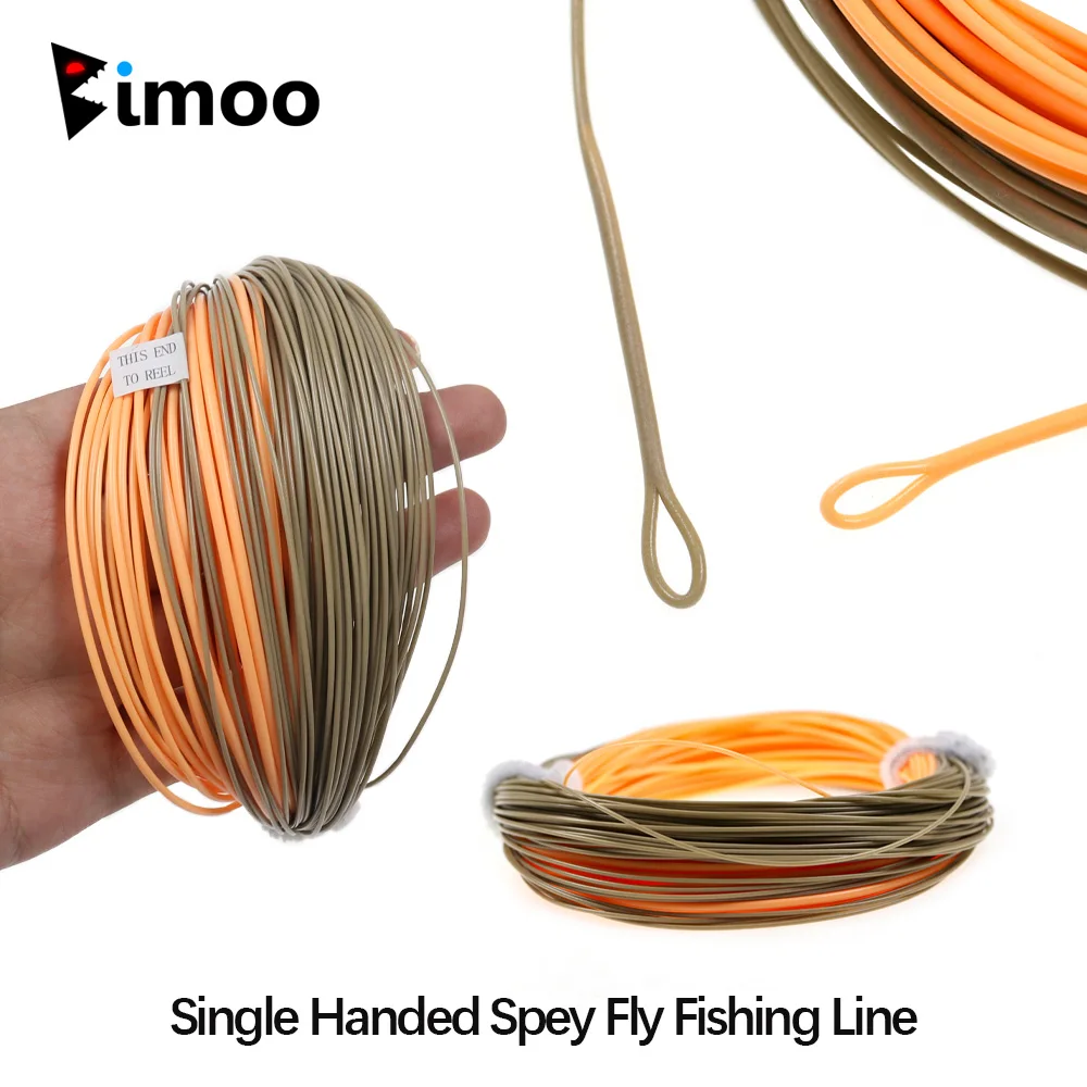 

Леска для нахлыстовой рыбалки Spey, 90 футов, одноручная, с утяжелением в концевой части, плавающая, с 2 приваренными петлями, WF-1F~WF-8, снасти для нахлыстовой рыбалки
