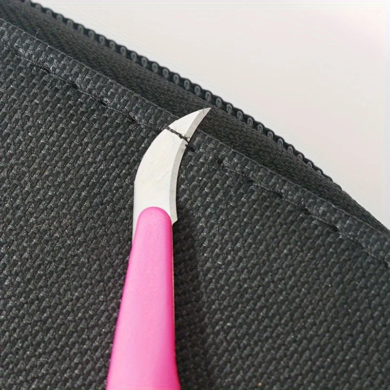 1 PCS Sharp Curved Blade Wire Stripper Multifunctional Household Thread Cutter with Purple Handle DIY Sewing Tools Accessories