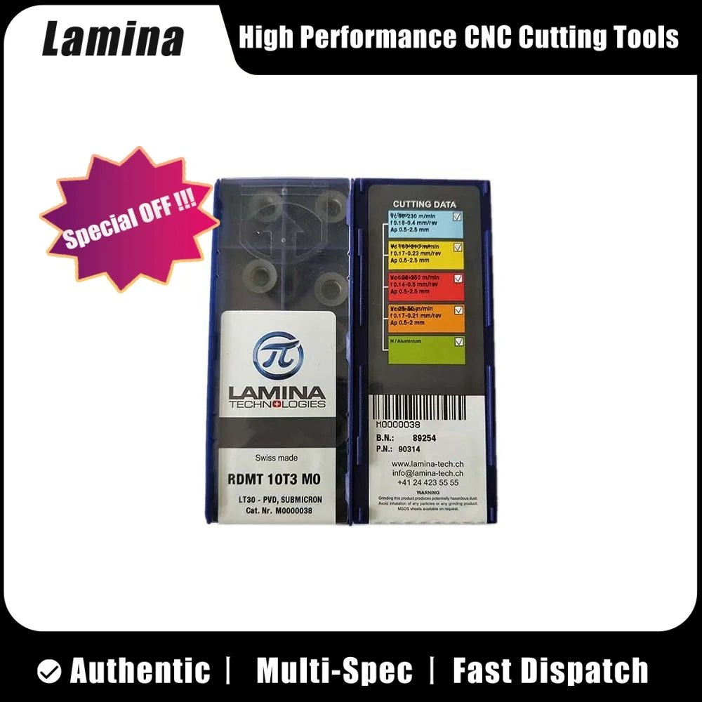 LAMINA Original RDMT RDMT12T3 RDMT1003 RDMT0702 RDMT0602 RDMT1604 RDMT1204 RDMT10T3 RDMT0803 MO LT30 Turning Milling Cutter