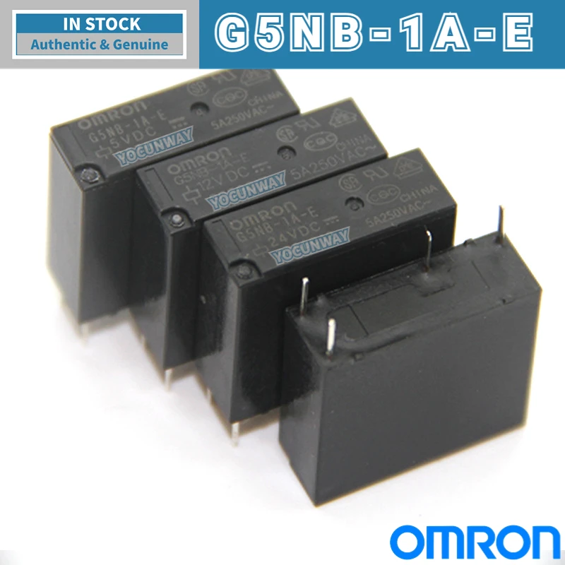 New Authentic Original OMRON PCB Power Relay G5NB-1A-E-5VDC 12VDC 24VDC DC5V 12V 24V  4-PIN 5A