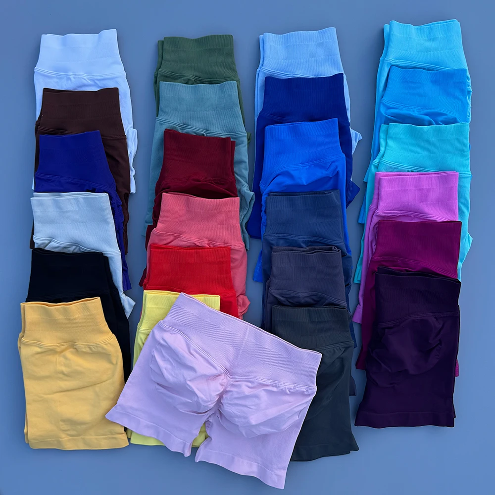 Pantaloncini estivi da donna Impact Pantaloncini senza cuciture a vita bassa Pantaloncini da palestra Pantaloncini da yoga e pantaloncini da allenamento da ciclismo ad alta elasticità