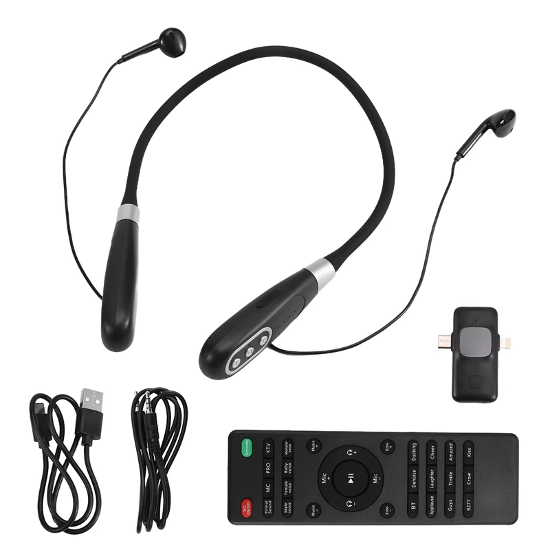 

Bluetooth Wireless Live Sound Card All-In-One Headset Built-In Sound Card Wireless Receiver Live Headset Live Streaming