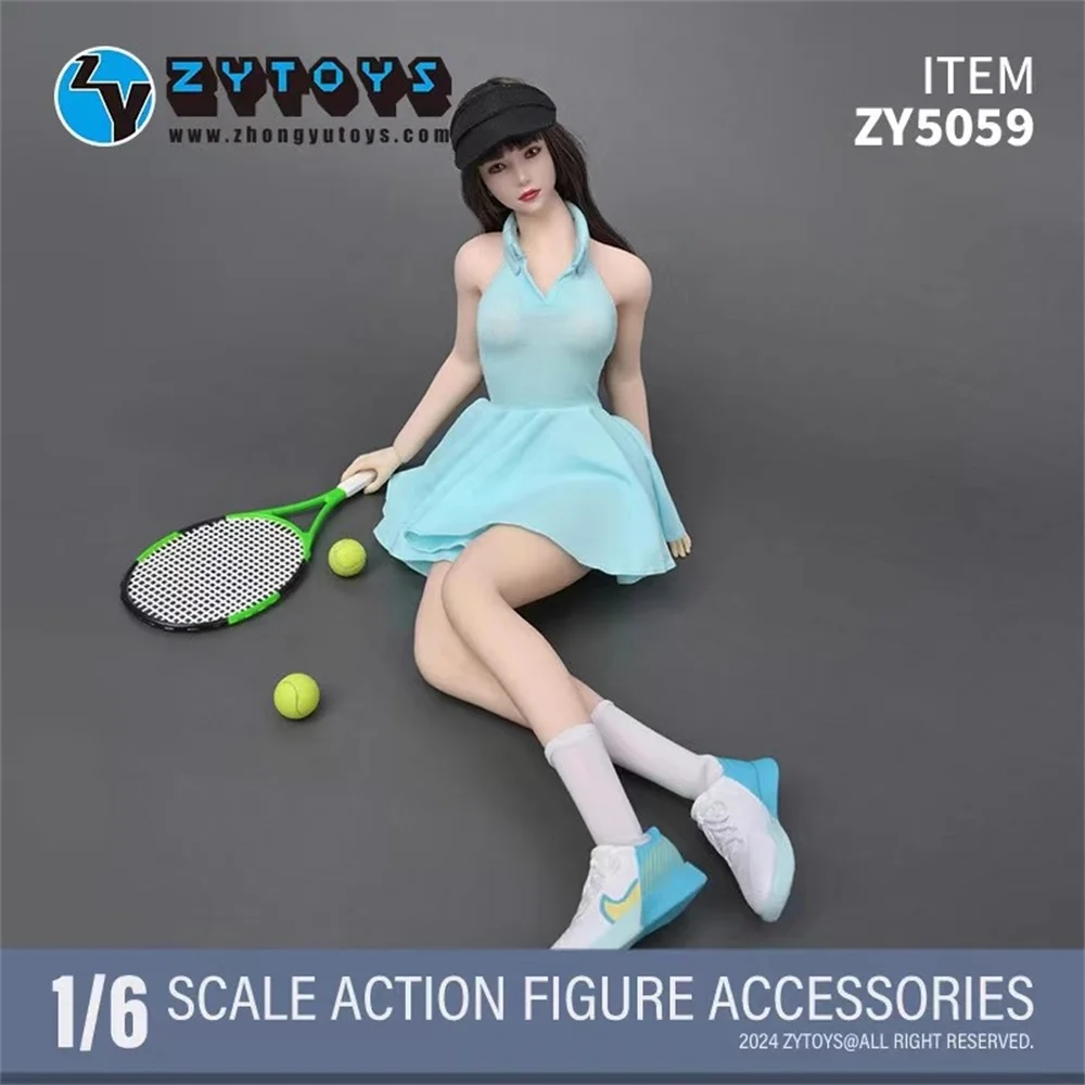 1/6 ZYTOYS ZY5059 Female Girl Sports Tennis Dressing Suit Bag Bat Equipment PVC Material No Body No Doll For 12