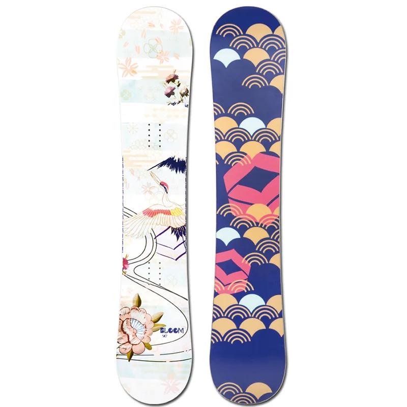 -Fineer Sneeuw All-Around One-Board Platte Bloem Gesneden Skateboard Mannen En Vrouwen