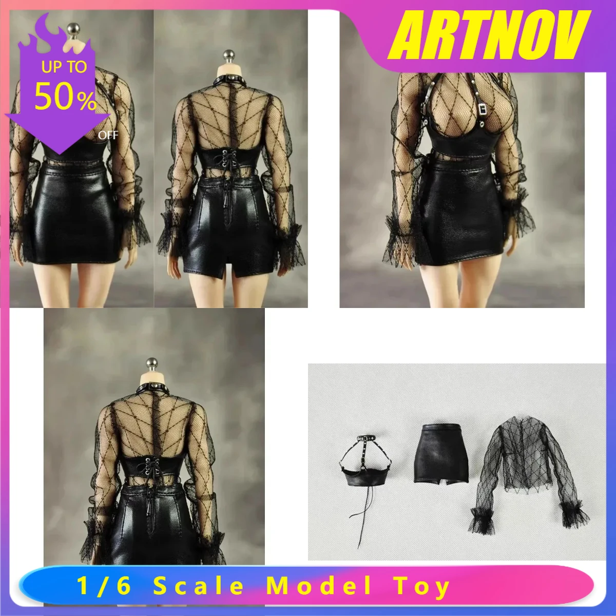 

1/6 Scale Female Soldier Top PU Leather For 12in Doll PH TBL JODOLL PHICEN TBLeague Body Accessories Collectible H Latest Style