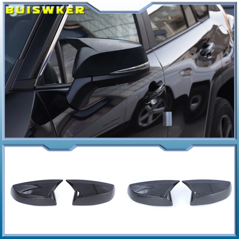 

For Toyota RAV4 2020 2021 Car Wing Door Side Outside Rearview Mirror Cover Cap Lid Housing