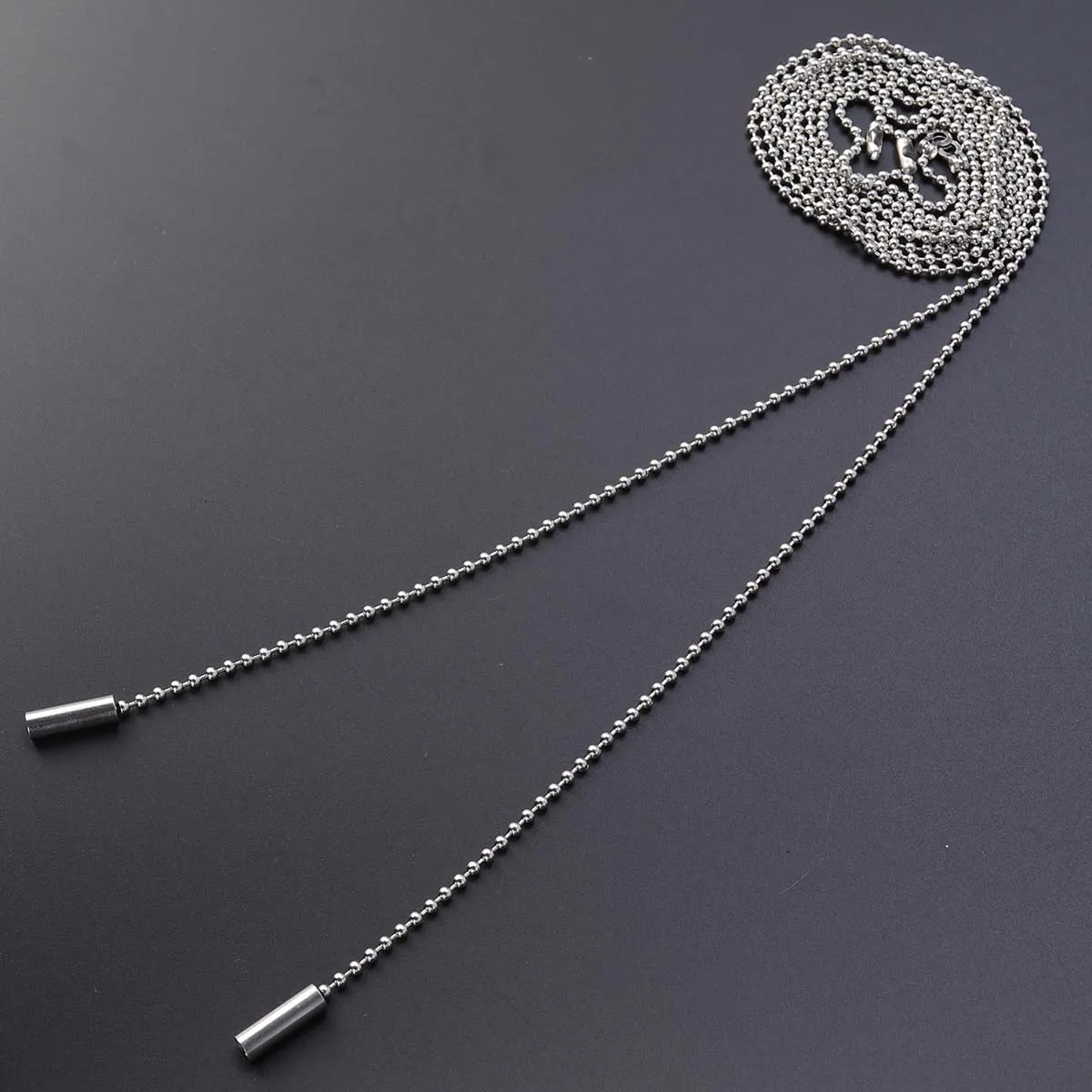 

2 pcs Replacement Ceiling Lamp Pull Chain Silver Compatible With Wall Table Lamps Durable Retro Switch Chain Hardware
