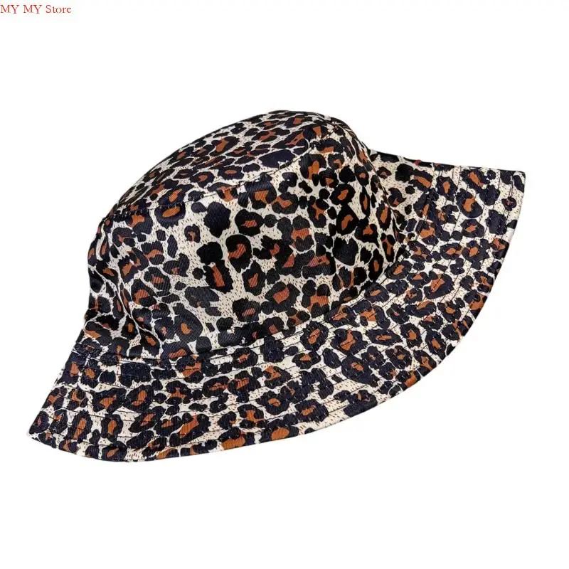 N1HE قبعة دلو مزدوجة الجوانب مع قبعة مطبوعة على شكل حيوانات تحجب الشمس للنساء، قبعة مرنة قابلة للطي، ملحقات مهرجان الموسيقى
