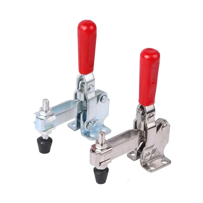 2Pcs Toggle Clamp 201A/201B/201C/225D Heavy Duty Horizontal Quick Release Toggle Clamps Set Clamps Woodworking Hand Clip Tool