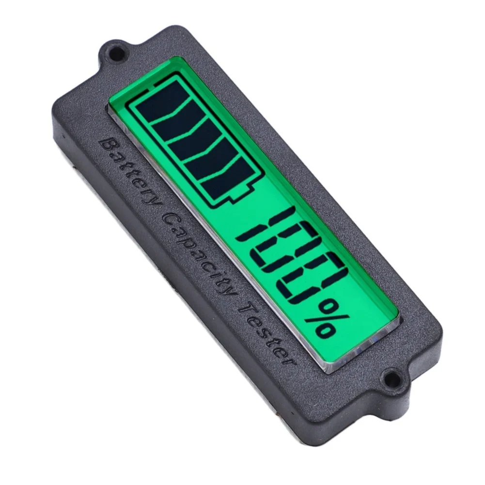 

48V Battery Power Display Tester with Backlit LCD Sleep Mode Cycle Voltage and Percentage Display and ABS Housing