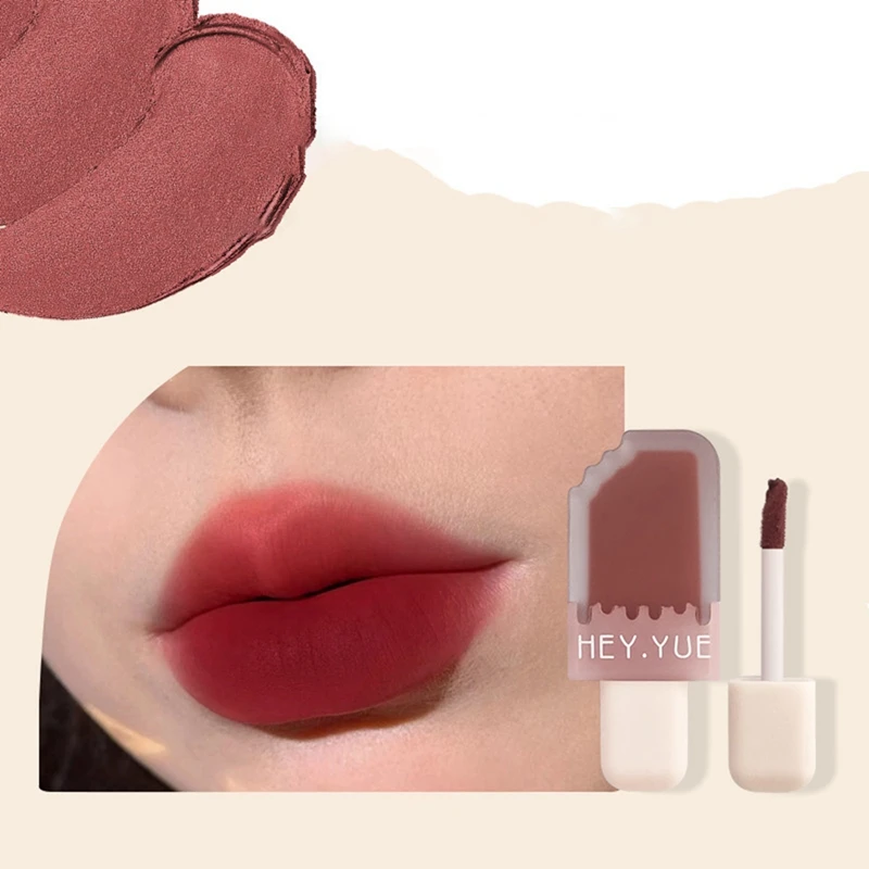 Brillo de labios de terciopelo satinado para mujer, 6 piezas, helado, esmalte de labios, resistente al agua, larga duración, Belleza