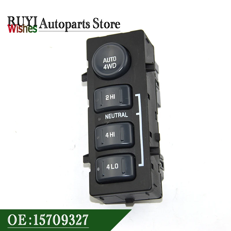 15709327 4X4 Wheel Drive Control Switch 4WD Transfer Case Lifter Button for Cadillac Chevrolet Silverado Suburban Sierra Yukon