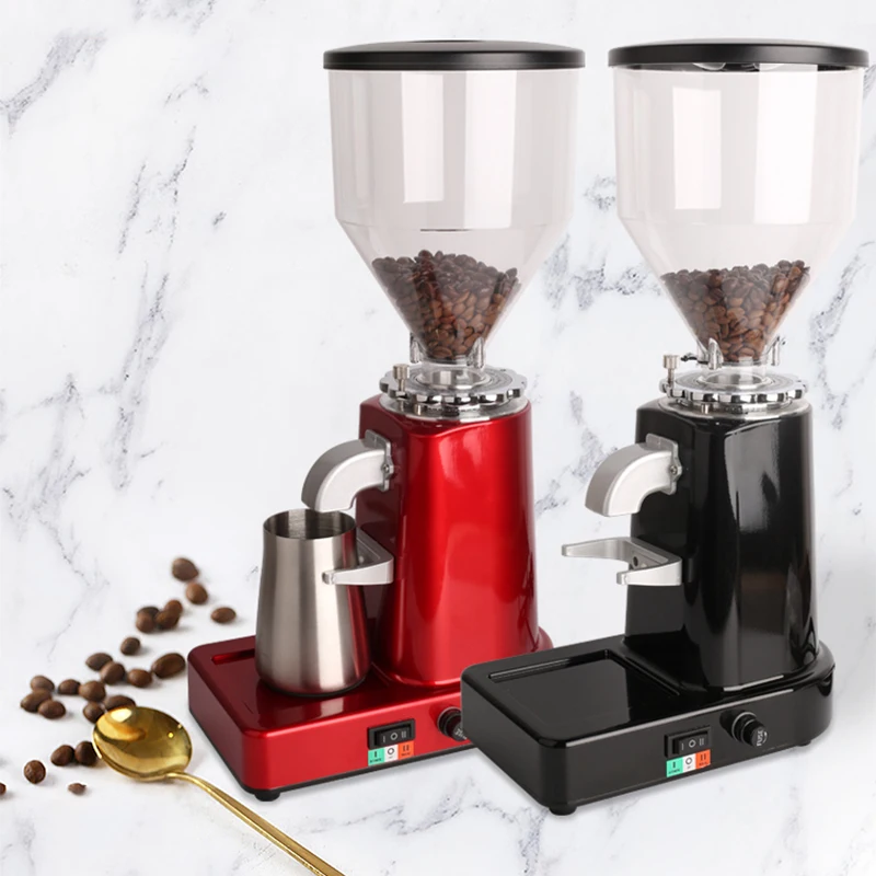 Commercial Electric Coffee Bean Grinder Automatic Detachable 19 File Adjustable High Capacity Italian Coffee Grinder Machine