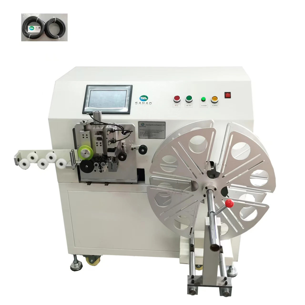 

Semi-Automatic Cable Measure Cutting and Winding Machine Suitable for Cable/tube Measure Cutting and Coil Machine