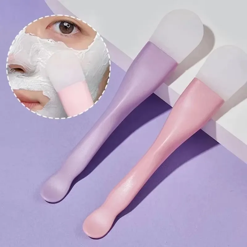 Daub Type Mud Film Special Brush Beauty Tool Double Head Silicone Facial Mask Brush F ace Cleaning Scraper brush make up brushes