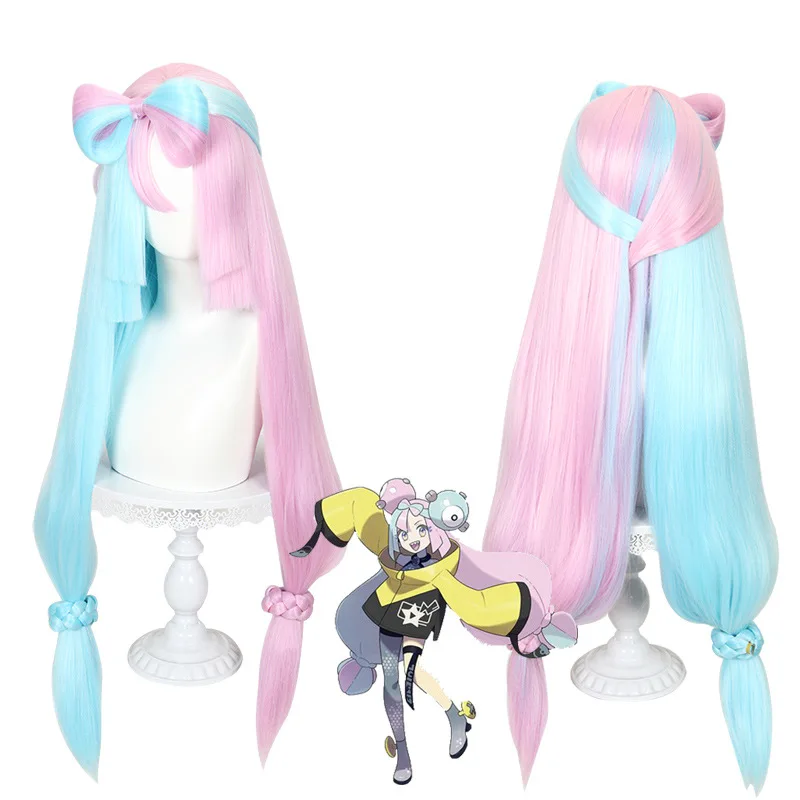 pokemon-escarlata-y-violeta-peluca-de-cosplay-para-qishu-multicolor-en-forma-de-arco-gran-volumen-streamer-virtual-vtuber