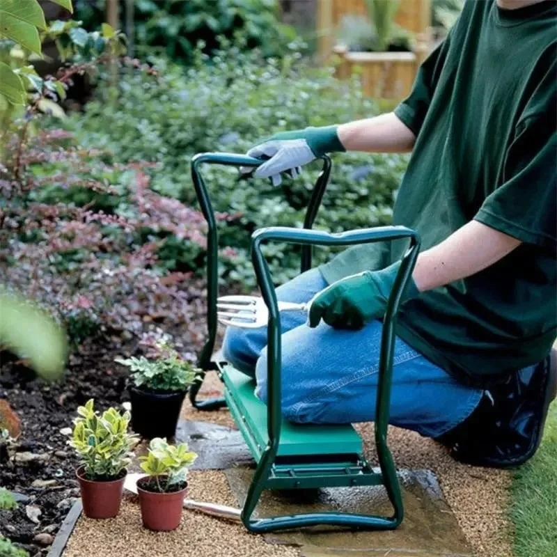 Garden Bench Metal - Multifunctional Foldable Garden Kneeler Seat Stool