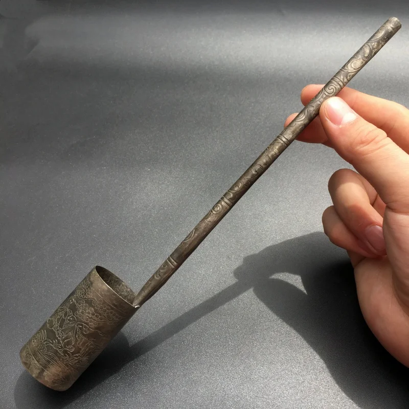 Chinese Antique copper wine spoon wine maker household wine container wine spoon