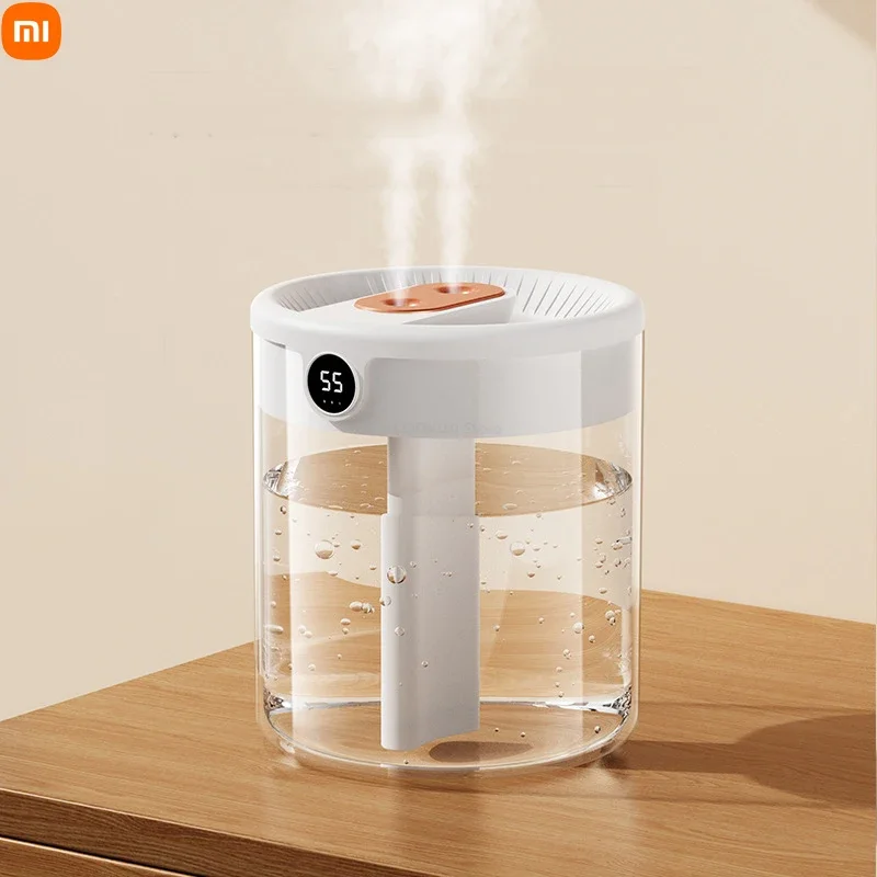 

Xiaomi Newest 2L Double Nozzle Air Humidifier With LCD Humidity Display Large Capacity Aroma Essential Oil Diffuser For Home